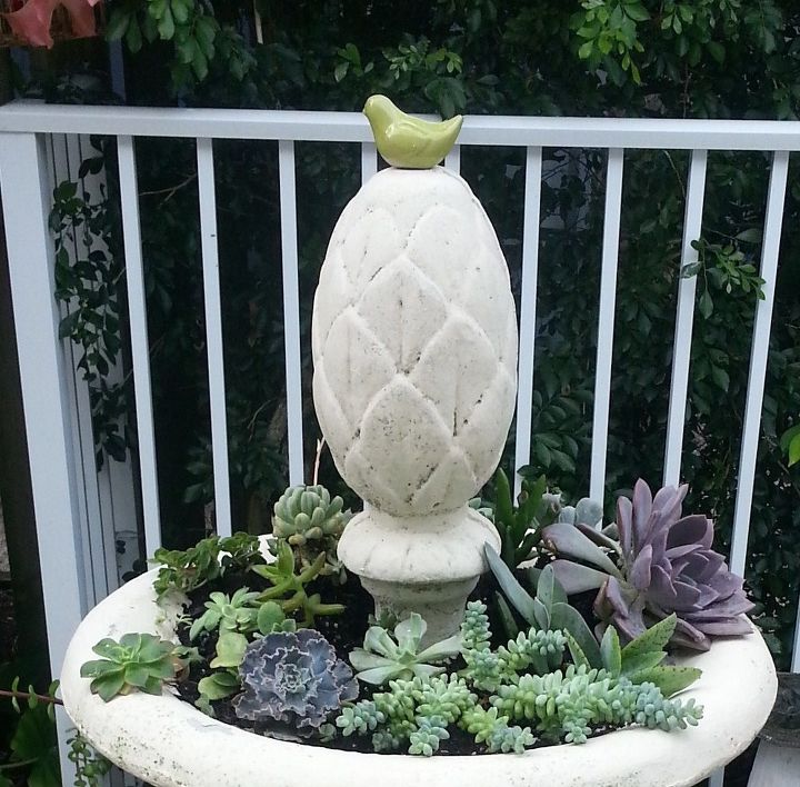 from fountain to planter