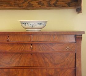 dresser makeover using fusion mineral paint in ash, painted furniture