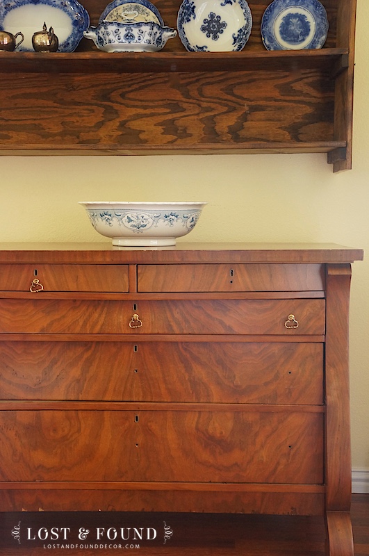 dresser makeover using fusion mineral paint in ash, painted furniture
