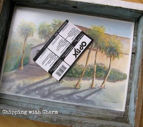 from chippy drawer repuposed for unique art frame, crafts, how to, repurposing upcycling