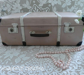 chalk paint saves a suitcase from the tip, chalk paint, how to, painted furniture, repurposing upcycling