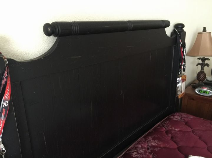 help i want to paint this furniture, Head board Foot board is far shorter and the spindle across the top of foot board was broken off Good news is it intact and I still have it just don t know how to put it back on