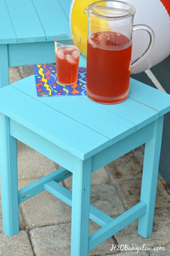 build an adirondack patio table, diy, how to, outdoor furniture, painted furniture, woodworking projects