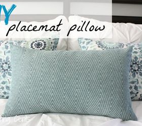 diy placemat pillows, crafts, how to, repurposing upcycling, reupholster