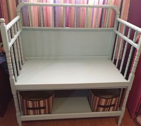 changing table to bench, painted furniture, repurposing upcycling