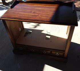 vintage tv cabinet turned dog bed, painted furniture, pets animals, repurposing upcycling
