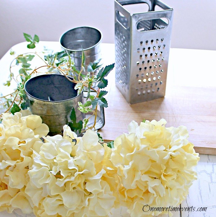 5 minute farmhouse kitchen centerpiece, crafts, flowers, how to, kitchen design, repurposing upcycling