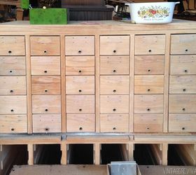 rescuing a craigslist card catalog, painted furniture, repurposing upcycling, rustic furniture