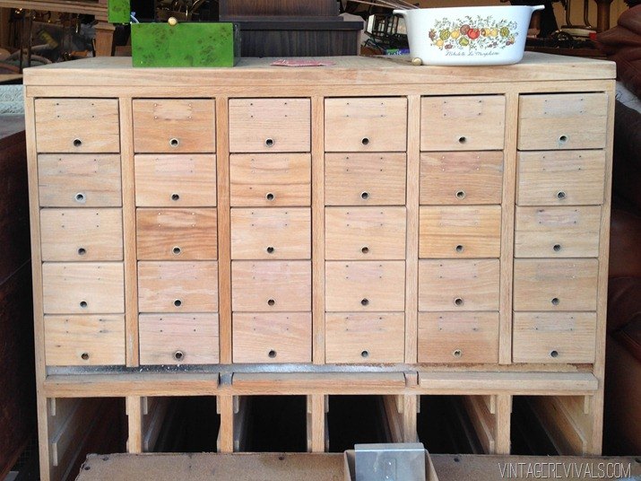 rescuing a craigslist card catalog, painted furniture, repurposing upcycling, rustic furniture