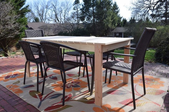 diy patio table, diy, how to, outdoor furniture, outdoor living, painted furniture, woodworking projects