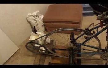 Country Living Grain Mill Hooked to 21 Speed Bicycle