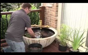 An Inexpensive DIY Way to Add a Water Feature to Your Garden!