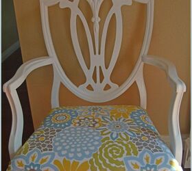 french chair makeover, painted furniture, repurposing upcycling, reupholster, After