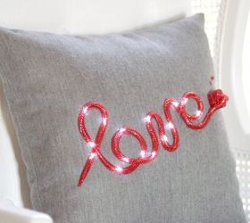 diy marquee pillow, crafts, how to, repurposing upcycling, reupholster