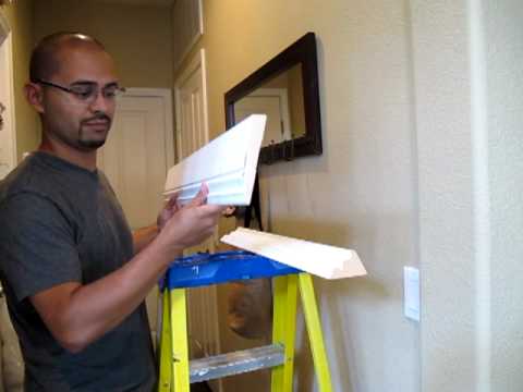 how to install double stacked crown molding, home maintenance repairs, wall decor