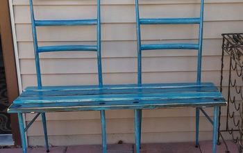 Bench From 2 Old Metal Chairs