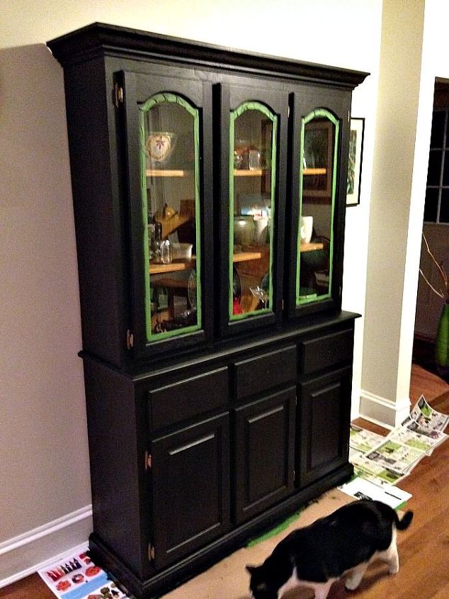 china cabinet revitalized with fusion mineral paint