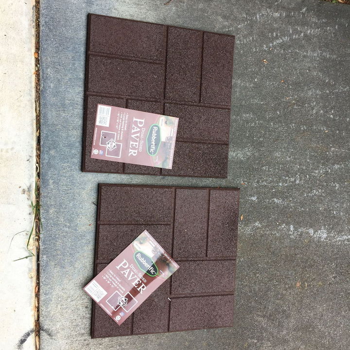 rubber square for tableware, chalk paint, crafts, decks, how to, outdoor furniture, repurposing upcycling