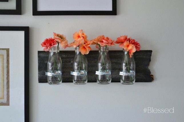 DIY Milk Jar Wall Decor Hometalk DIY Milk Jar Wall Decor Hometalk