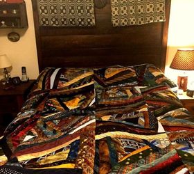 charlie s tie quilt, crafts, how to, repurposing upcycling, reupholster