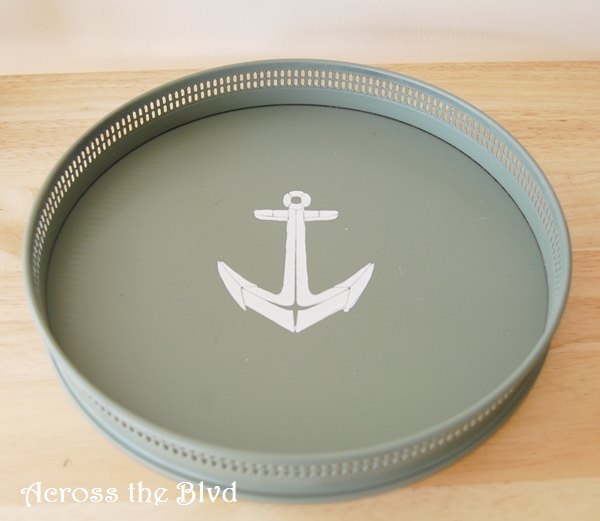 coastal makeover for a thrift store tray, chalk paint, crafts, how to