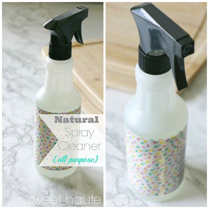 diy natural spray cleaner, cleaning tips, go green