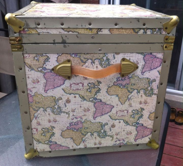 q need ideas on transforming this chest trunk, painted furniture, repurposing upcycling