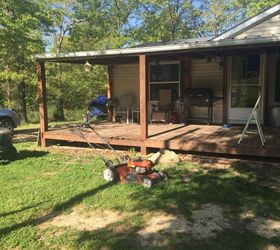 How to make an upright freezer on the porch blend in or decorate Hometalk