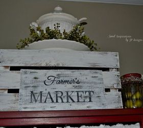 how i made a fake distressed sign out of a flap from a cardboard box, crafts, how to, repurposing upcycling