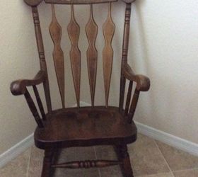 rocking chair, Some kind of hard wood