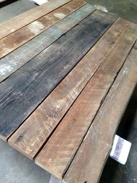 mesa rstica de madera de granja con madera recuperada buildit