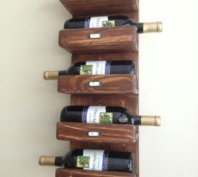 wine rack a la pinterest 3 dollars boom, diy, how to, shelving ideas, storage ideas, wall decor, woodworking projects