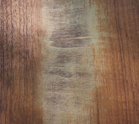 q problem with teak table, home maintenance repairs, painted furniture, This is the section of the table that won t stain