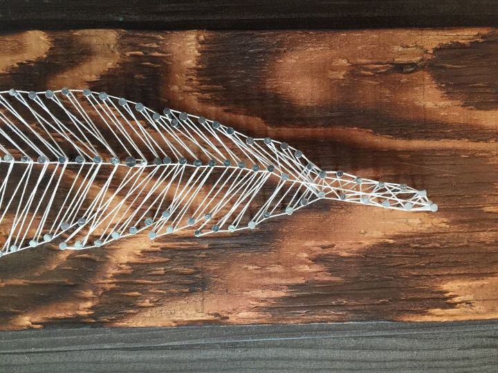 diy feather string art, crafts, how to, wall decor