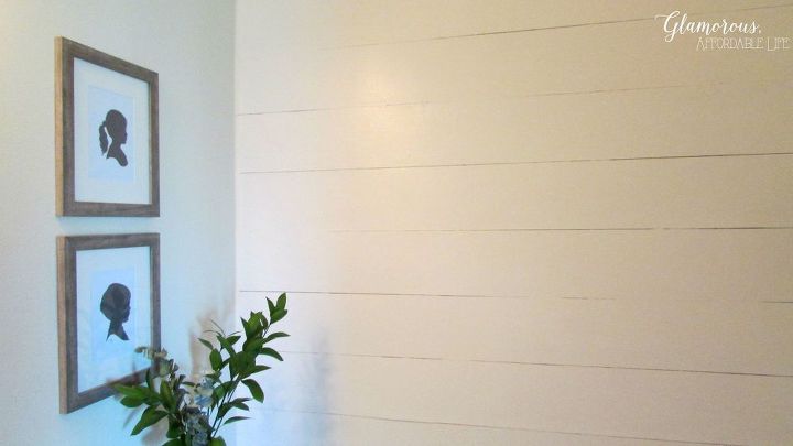 how to create a faux farmhouse planked wall, bathroom ideas, diy, how to, small bathroom ideas, wall decor, woodworking projects