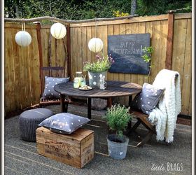a mothers day table on the back patio, outdoor furniture, outdoor living