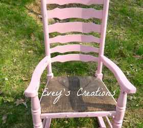 inspired by mom vintage rocking chair redo, painted furniture, shabby chic