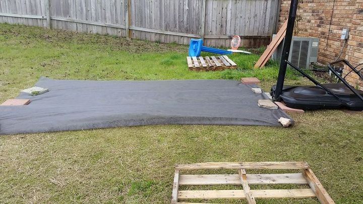 Diy Pallet Basketball Court Hometalk