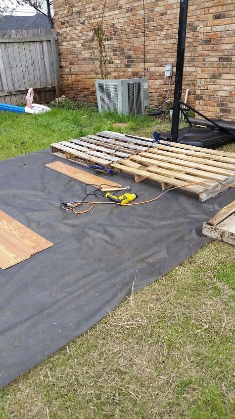 Diy Pallet Basketball Court Hometalk