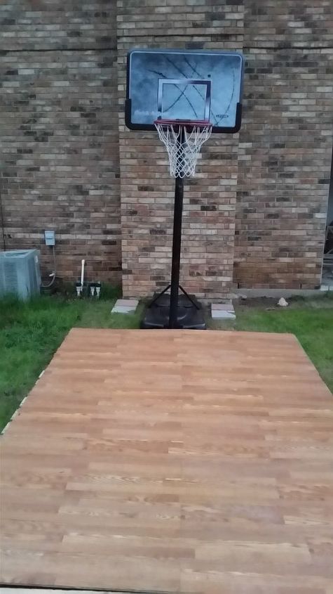 diy pallet basketball court, diy, how to, outdoor furniture, pallet, repurposing upcycling