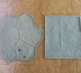gorgeous diy stamped concrete tile driveway for less, concrete masonry, curb appeal, diy, how to