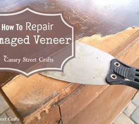 how to repair damaged veneer on furniture when you intend to paint, home maintenance repairs, how to, painted furniture