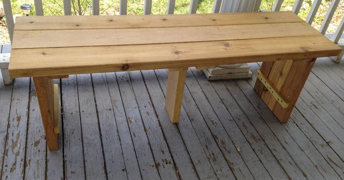 Weathered Wooden Bench Hometalk