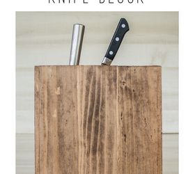anthropologie inspired diy knife block, crafts, diy, how to, organizing, storage ideas, woodworking projects