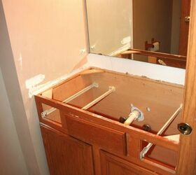 how to make a vanity from a single board, bathroom ideas, diy, how to, repurposing upcycling, woodworking projects