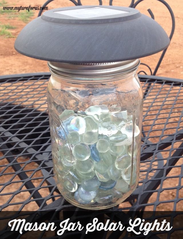 luces solares mason jar