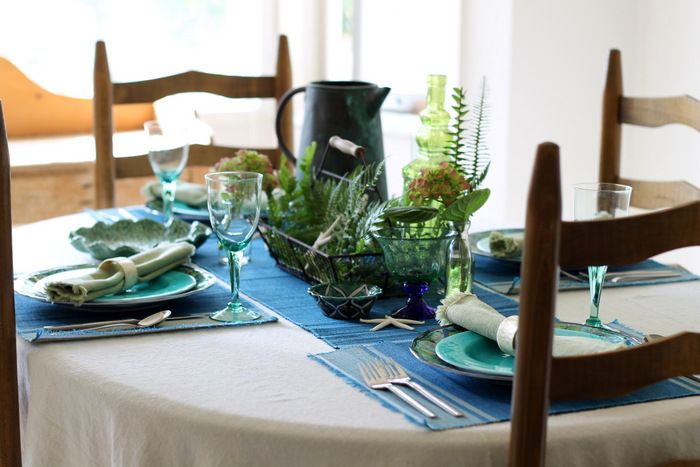mediterranean inspired table decor, dining room ideas