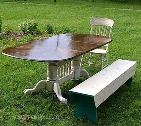 re finishing and painting a kitchen table, painted furniture, repurposing upcycling