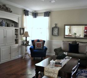 before and after kitchen and family room redo, home decor, kitchen design, living room ideas, reupholster