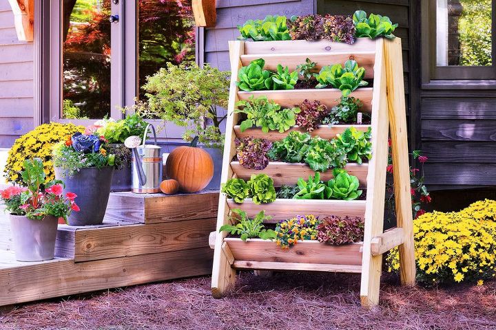 q what vegetables would grow well in a vertical garden, container gardening, gardening, homesteading